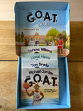 The GOAT Series Ultimate Gift Set – 4 Kids Sports Books - Mikey The GOAT Plush, Tattoos, Stickers, Tote Bag