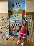 The GOAT Series Ultimate Gift Set – 4 Kids Sports Books - Mikey The GOAT Plush, Tattoos, Stickers, Tote Bag
