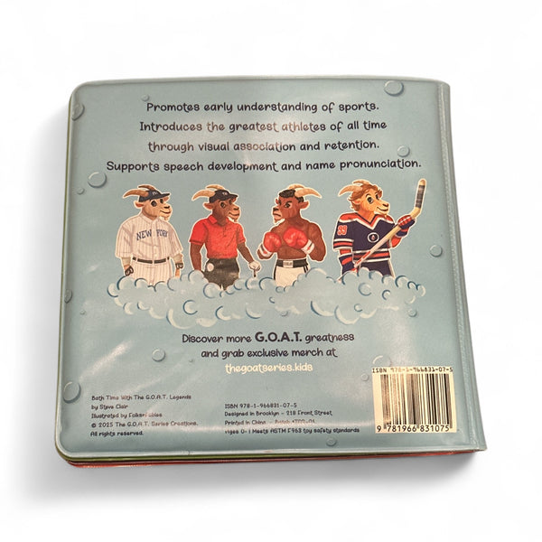Bath Time With The GOAT Legends - Sports Bath Book